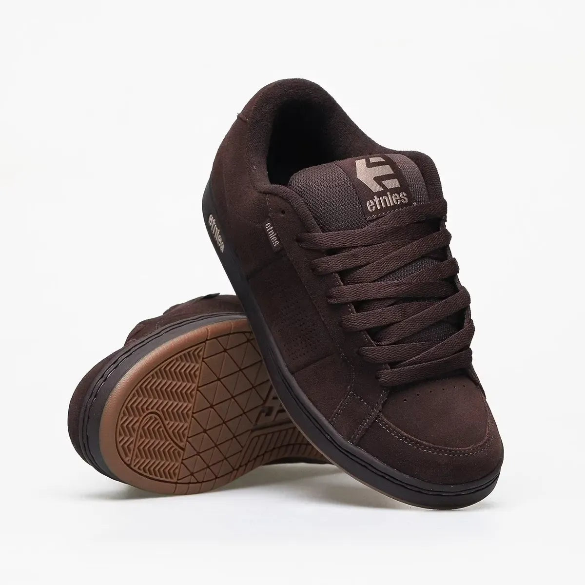ETNIES KINGPIN BROWN BLACK TAN TRAINERS