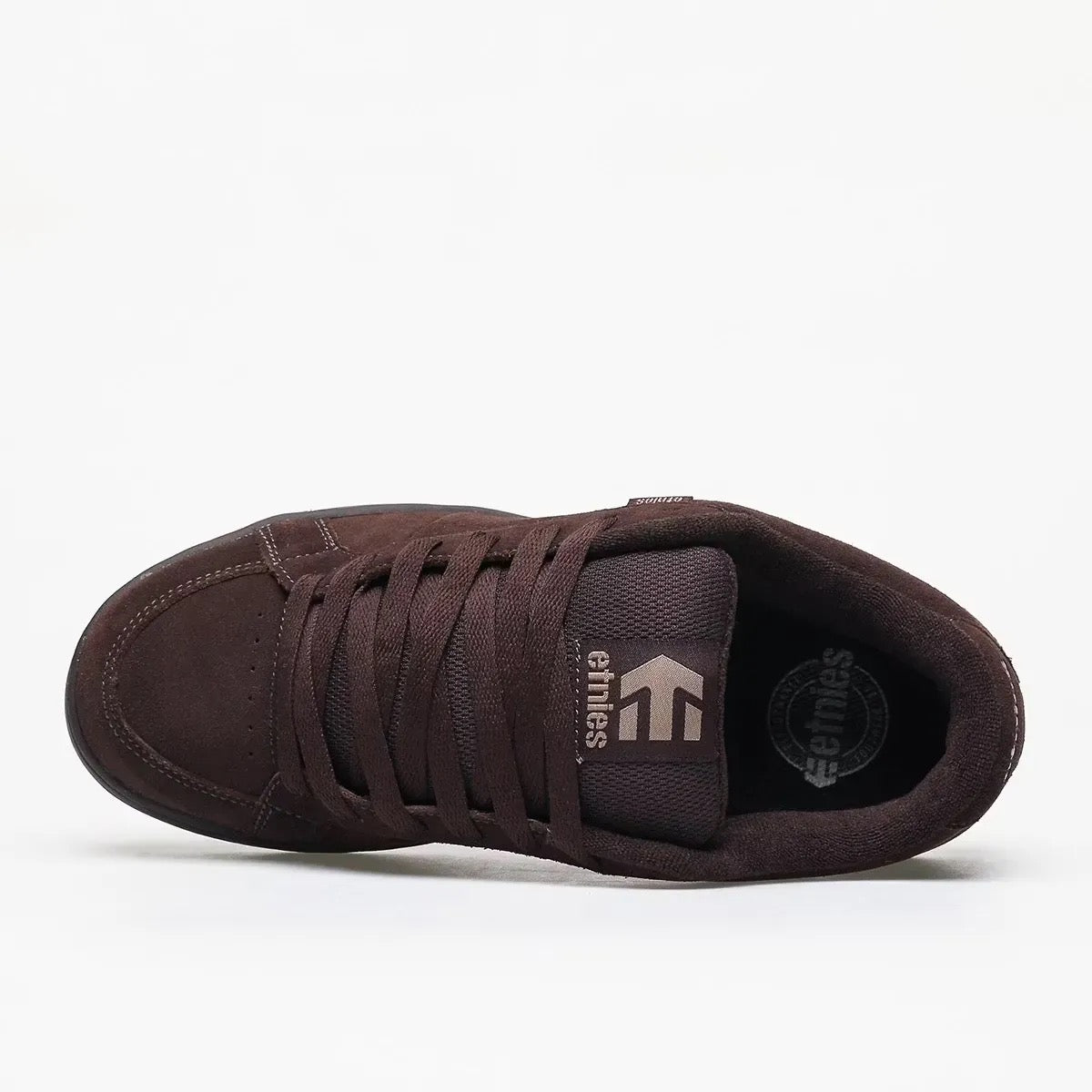 ETNIES KINGPIN BROWN BLACK TAN TRAINERS
