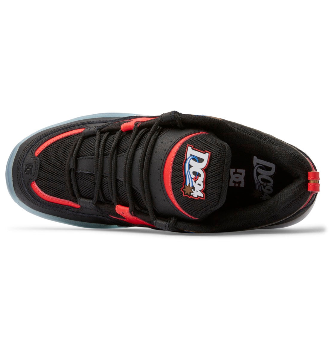 DC SHOES TRUTH OG BLACK RED BLUE TRAINERS