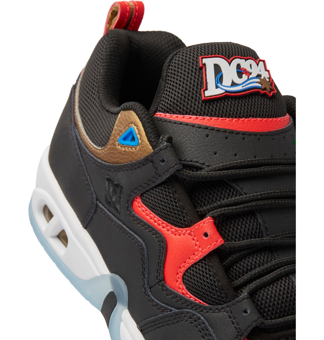 DC SHOES TRUTH OG BLACK RED BLUE TRAINERS