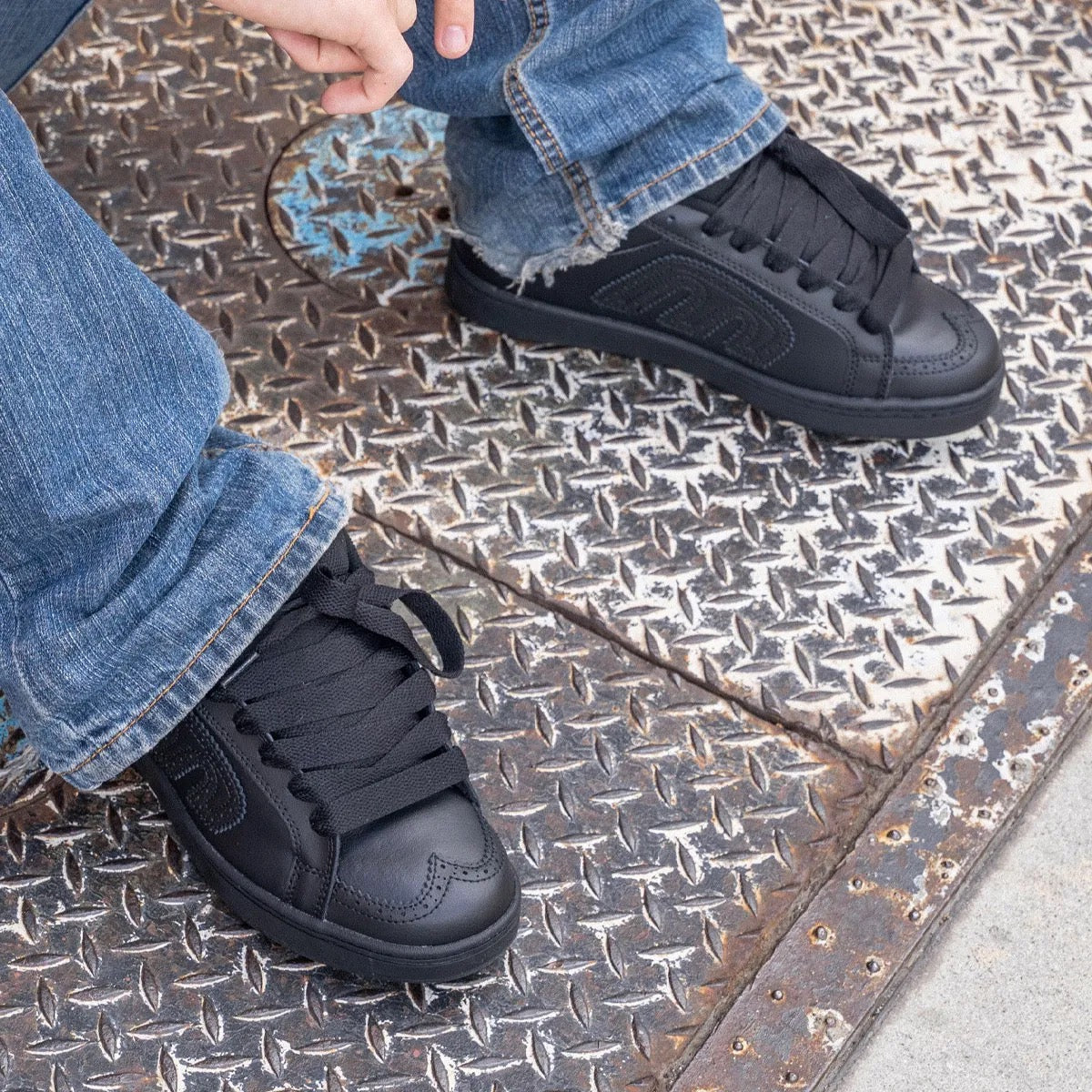 ETNIES KINGPIN WT BLACK BLACK TRAINERS