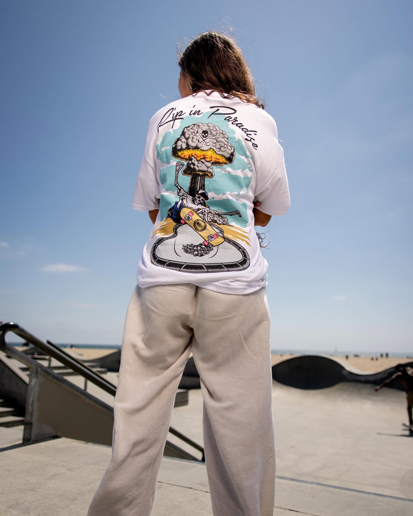 SULLEN CLOTHING RIP IN PARADISE WHITE STANDARD T-SHIRT
