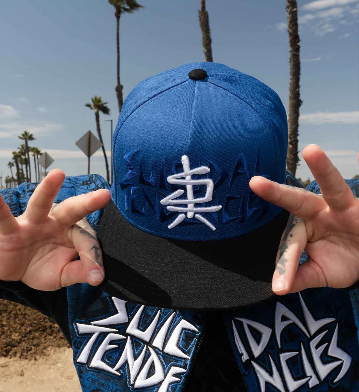 SULLEN CLOTHING X SUICIDAL TENDENCIES ST BLASTOVER SNAPBACK BLUE