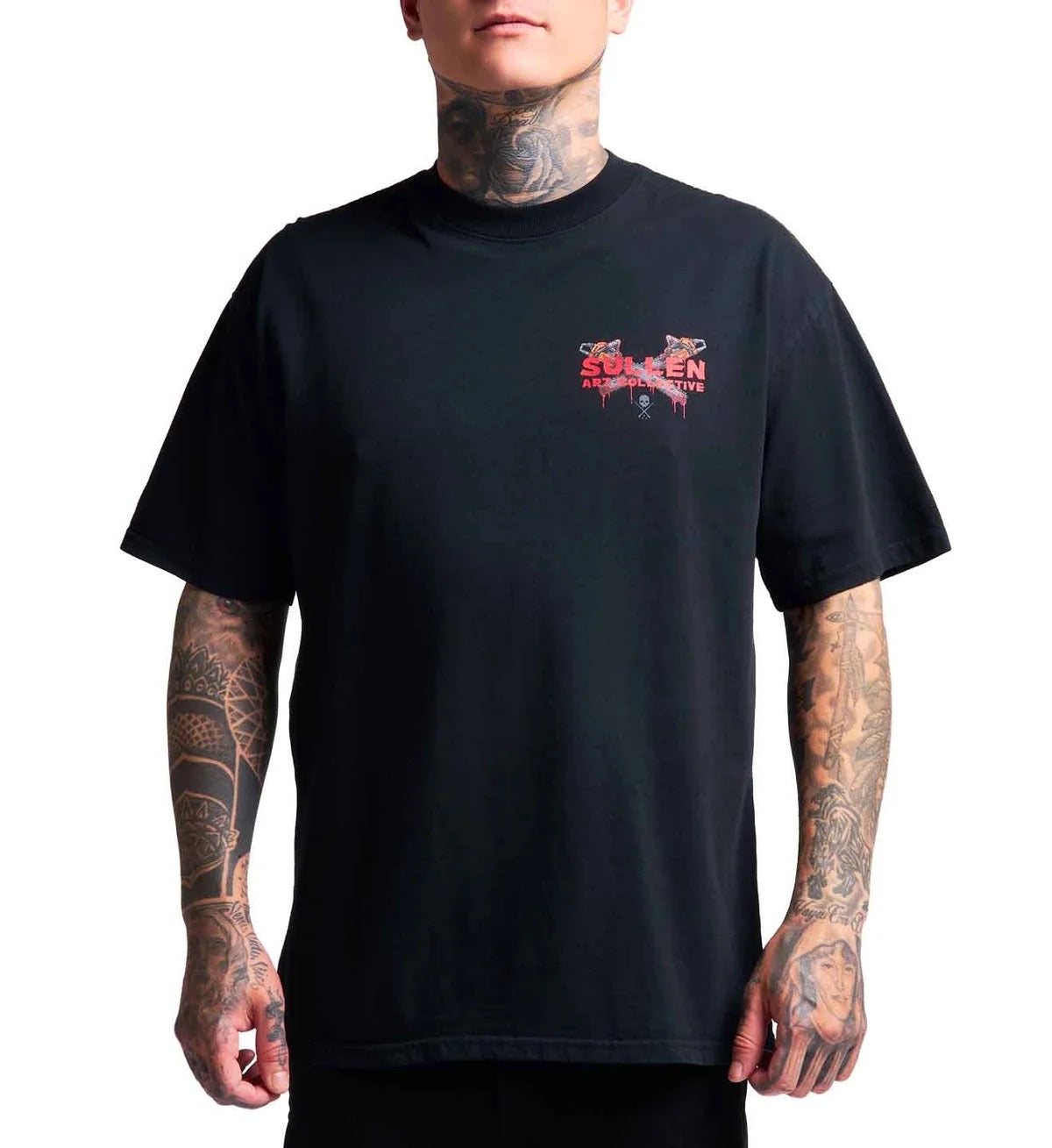 SULLEN CLOTHING CHAINSAW BADGE "1 TON" OVERSIZED HEAVYWEIGHT PREMIUM T-SHIRT