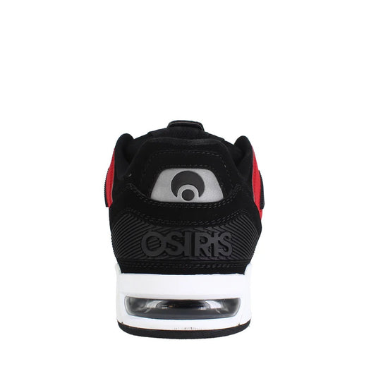 OSIRIS SHOES PERIL BLACK WHITE RED TRAINERS