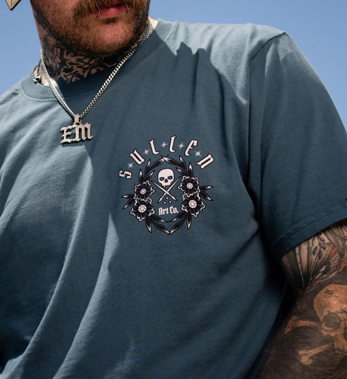 SULLEN CLOTHING SEA SPOILS ORION BLUE PREMIUM T-SHIRT