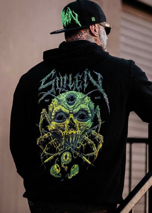 SULLEN CLOTHING CREEP BADGE PULLOVER HOODIE (XL)