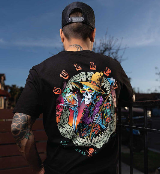 SULLEN CLOTHING MENTAL VACAY BLACK PREMIUM T-SHIRT