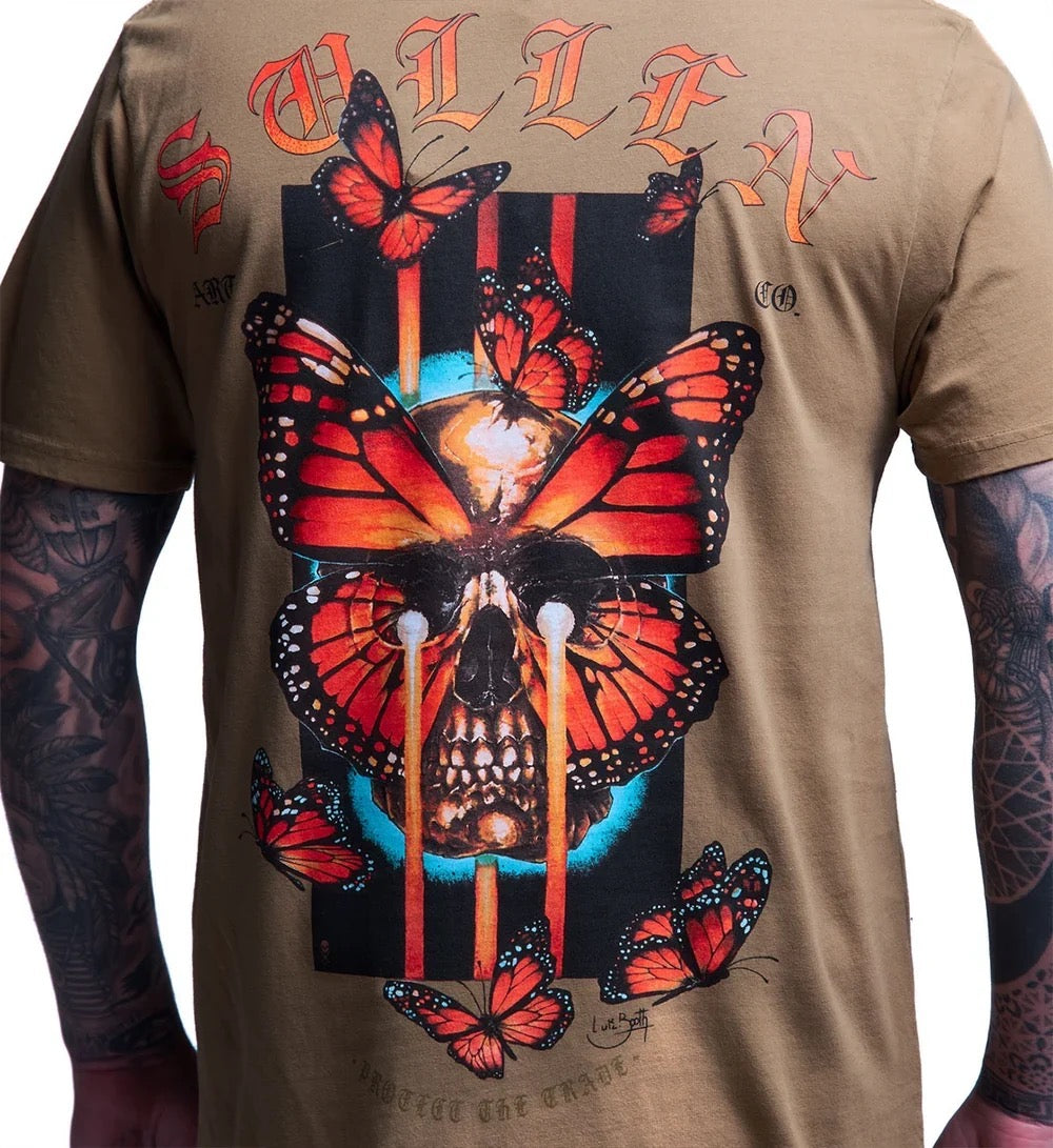 SULLEN CLOTHING BUTTERFLY SKULLS PREMIUM T-SHIRT