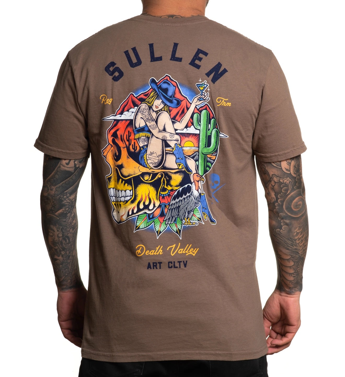 SULLEN CLOTHING DEATH VALLEY FOSSIL BROWN PREMIUM T-SHIRT