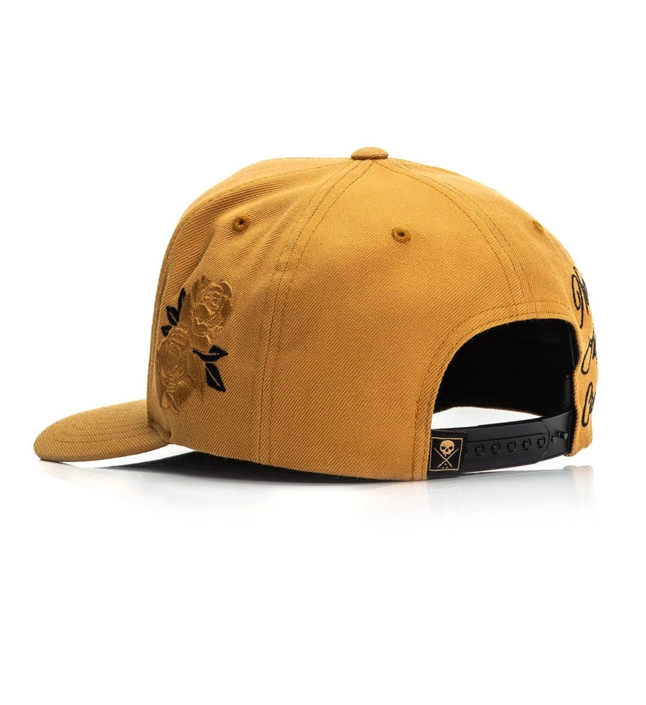 SULLEN CLOTHING STACK SCRIPT CAMEL YELLOW SNAPBACK CAP