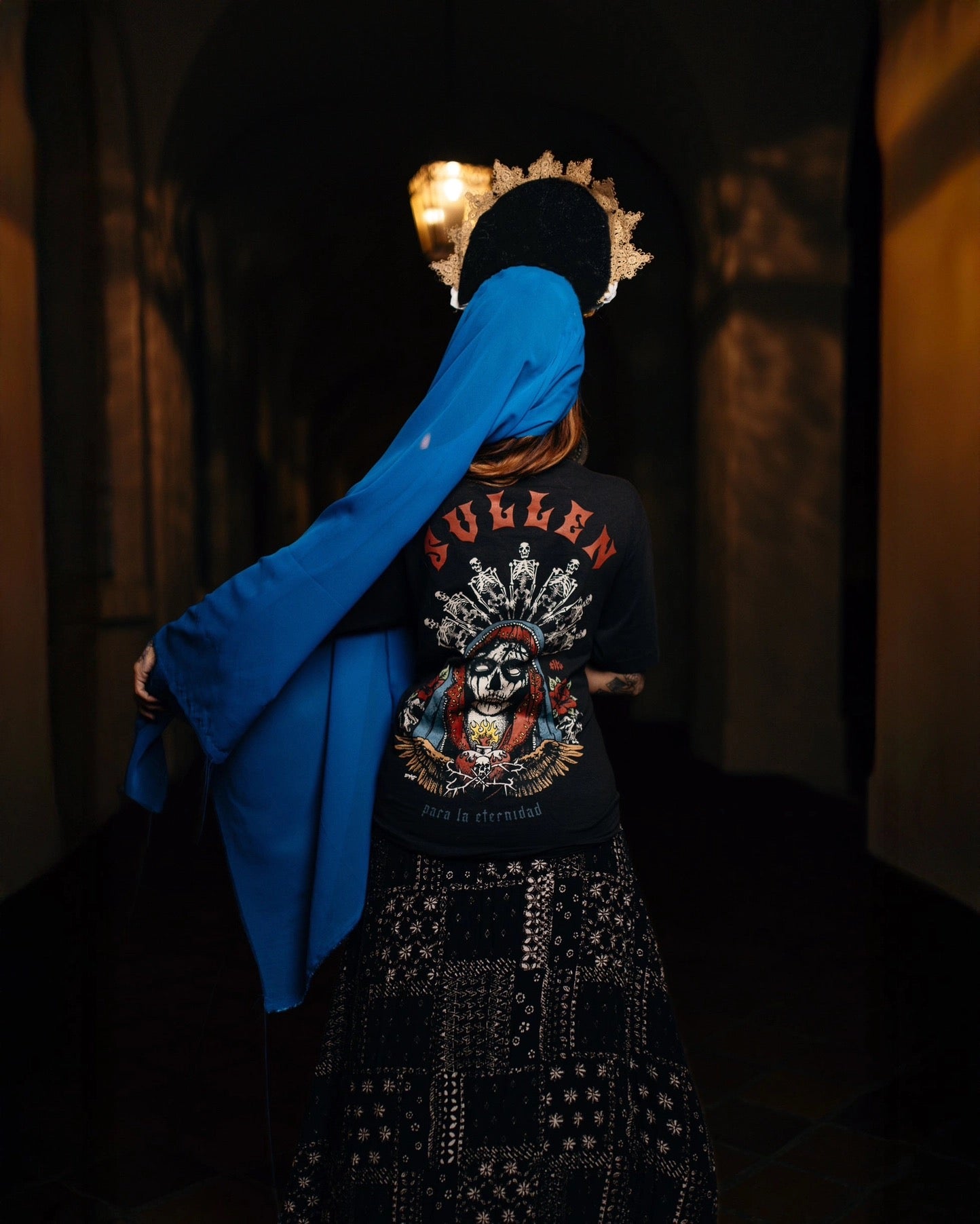 SULLEN CLOTHING SANTA MUERTE "1 TON" PREMIUM HEAVYWEIGHT T-SHIRT