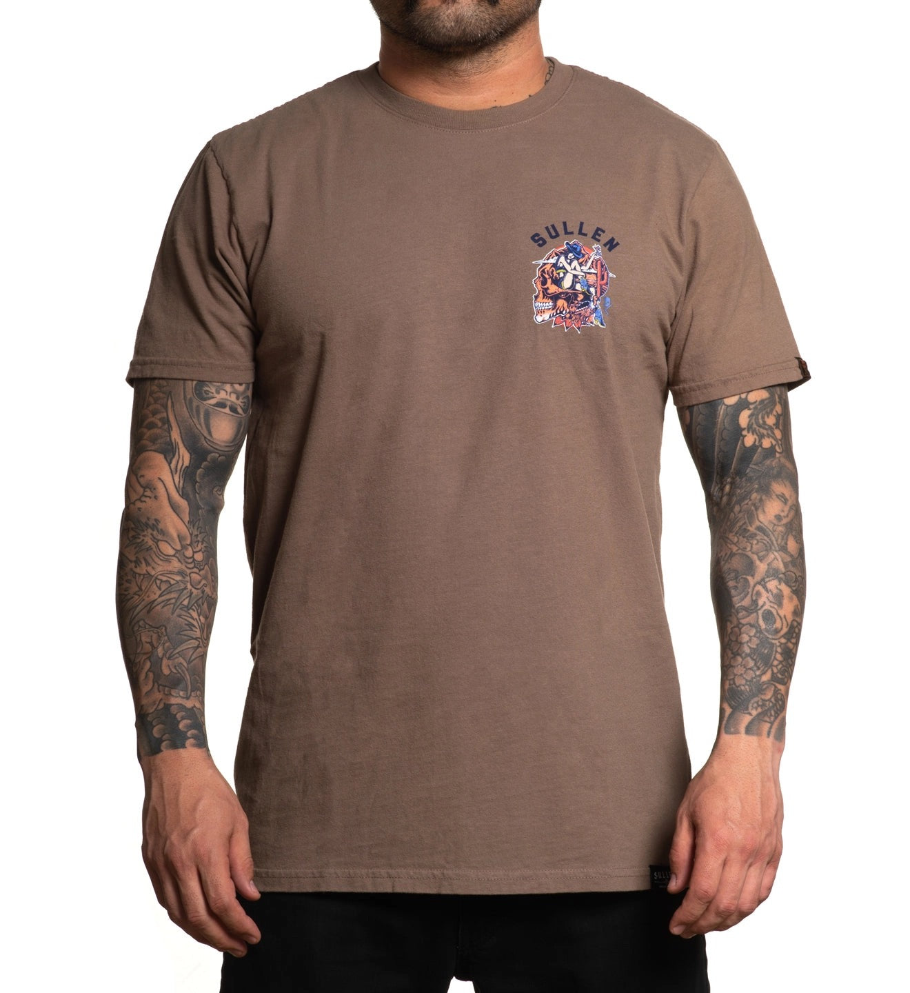 SULLEN CLOTHING DEATH VALLEY FOSSIL BROWN PREMIUM T-SHIRT