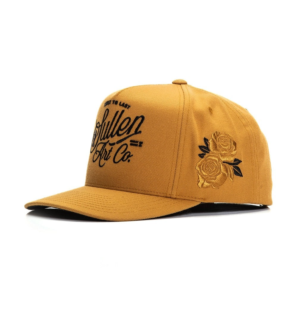 SULLEN CLOTHING STACK SCRIPT CAMEL YELLOW SNAPBACK CAP