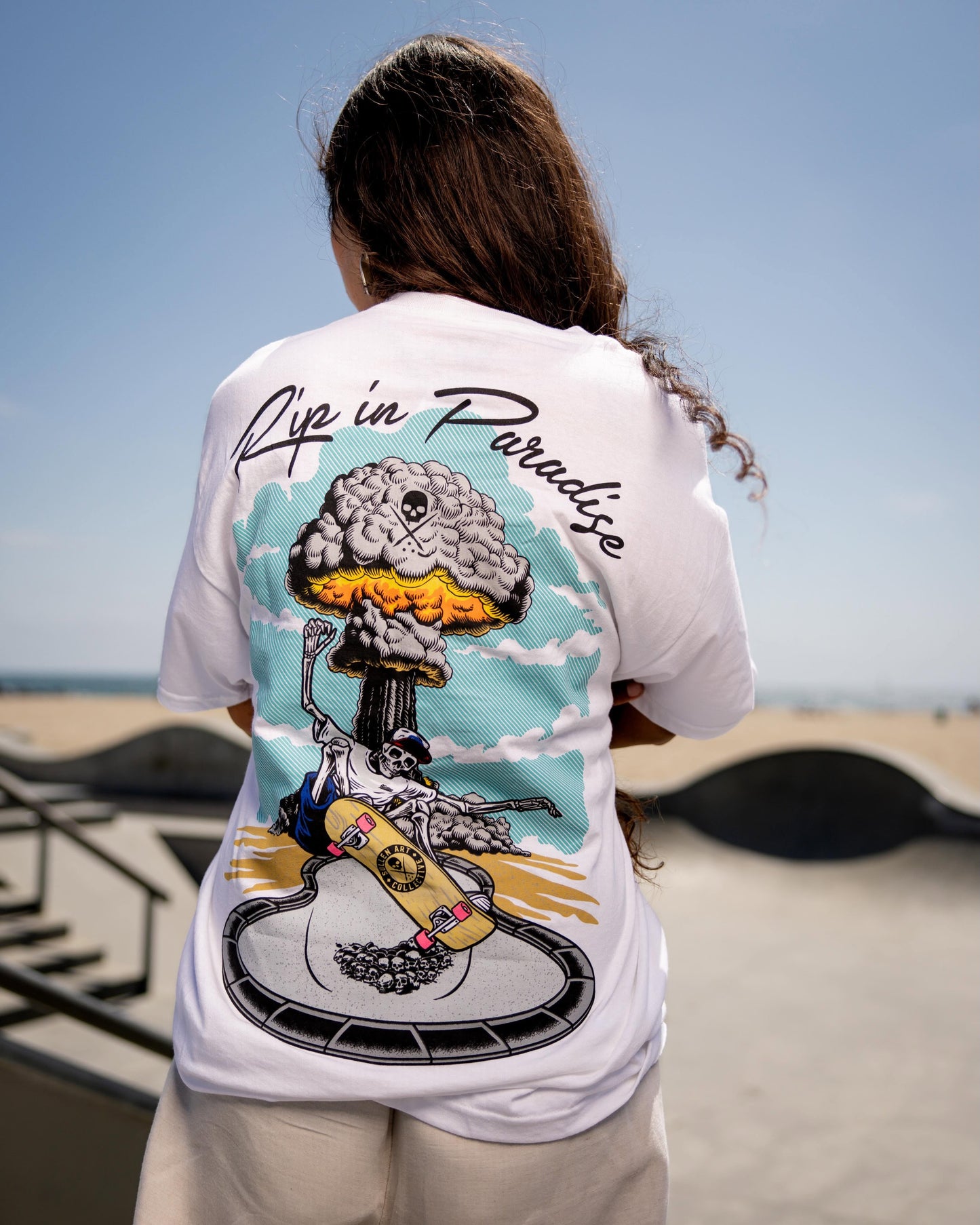 SULLEN CLOTHING RIP IN PARADISE WHITE STANDARD T-SHIRT