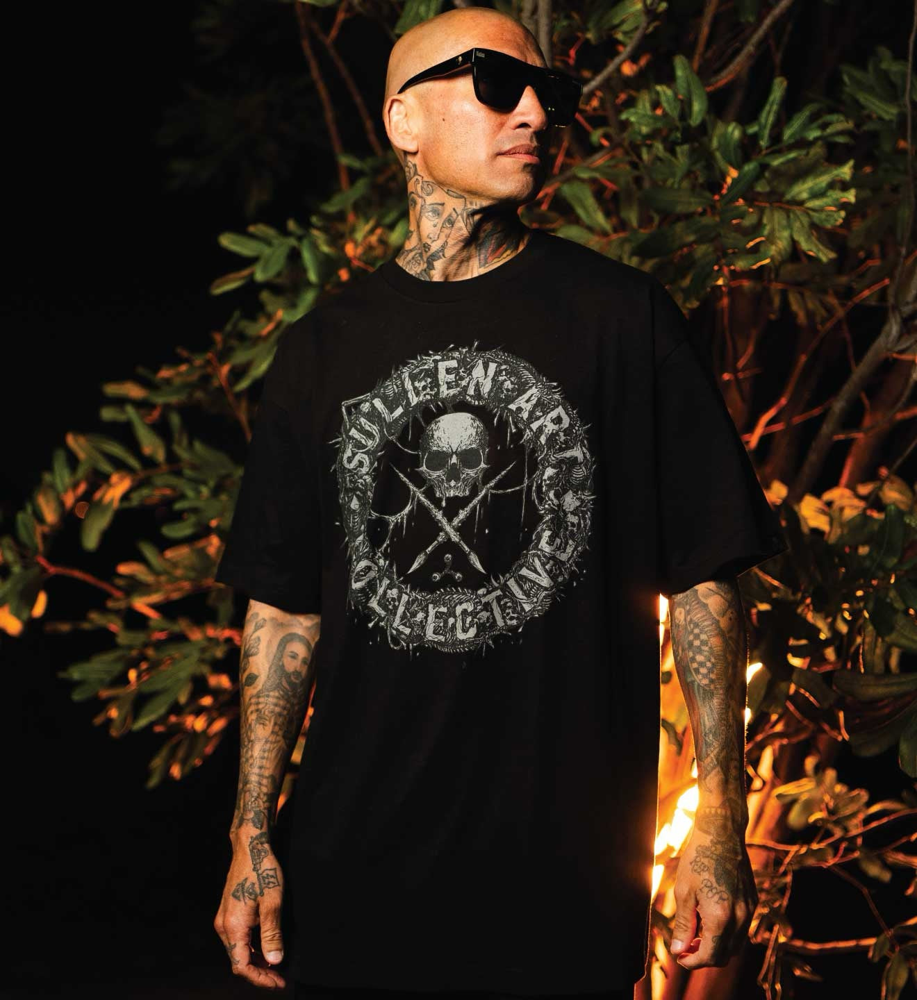 SULLEN CLOTHING NIGHTMARE BADGE STANDARD T-SHIRT (XL)