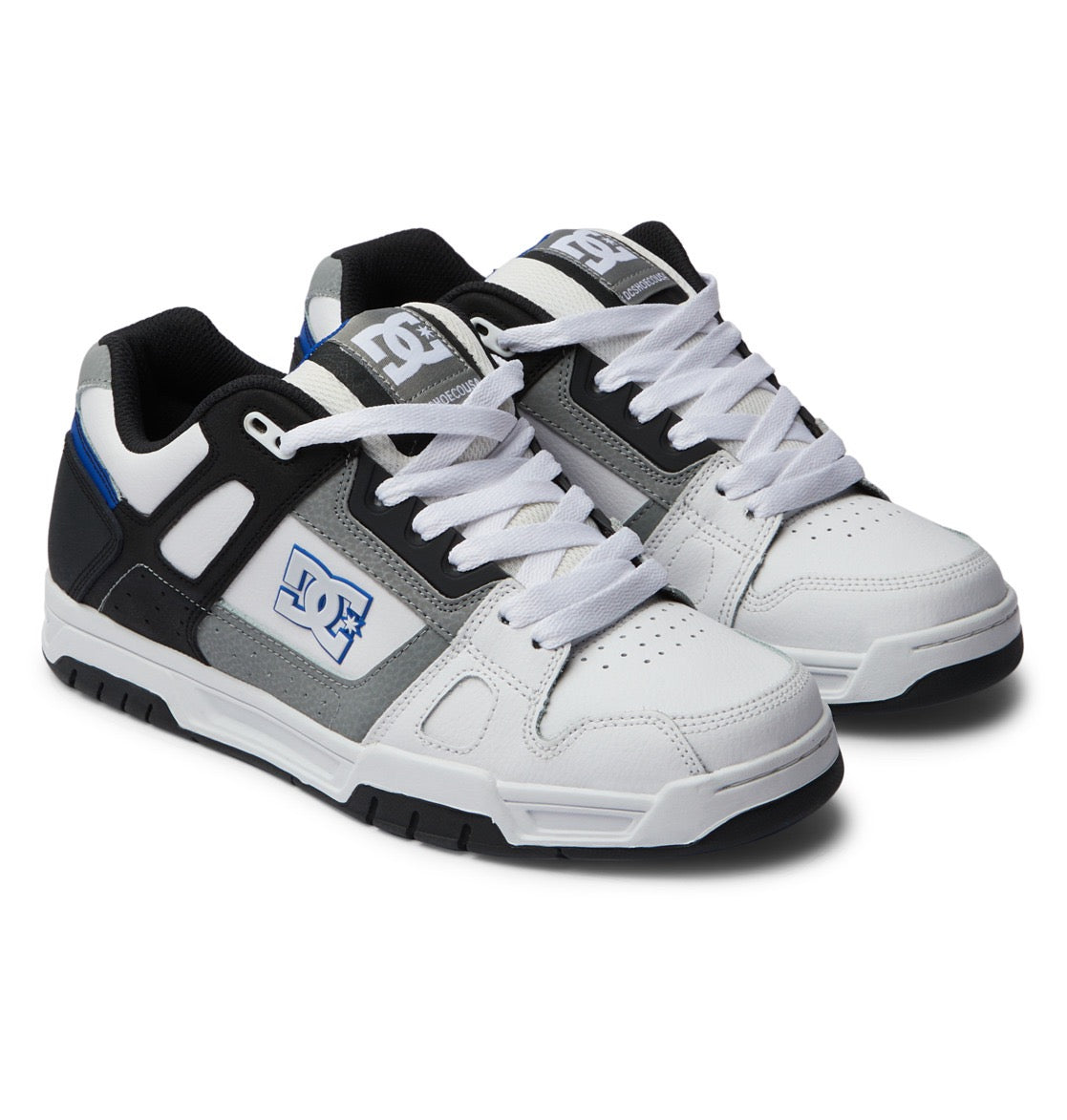 DC SHOES STAG WHITE GREY BLUE TRAINERS