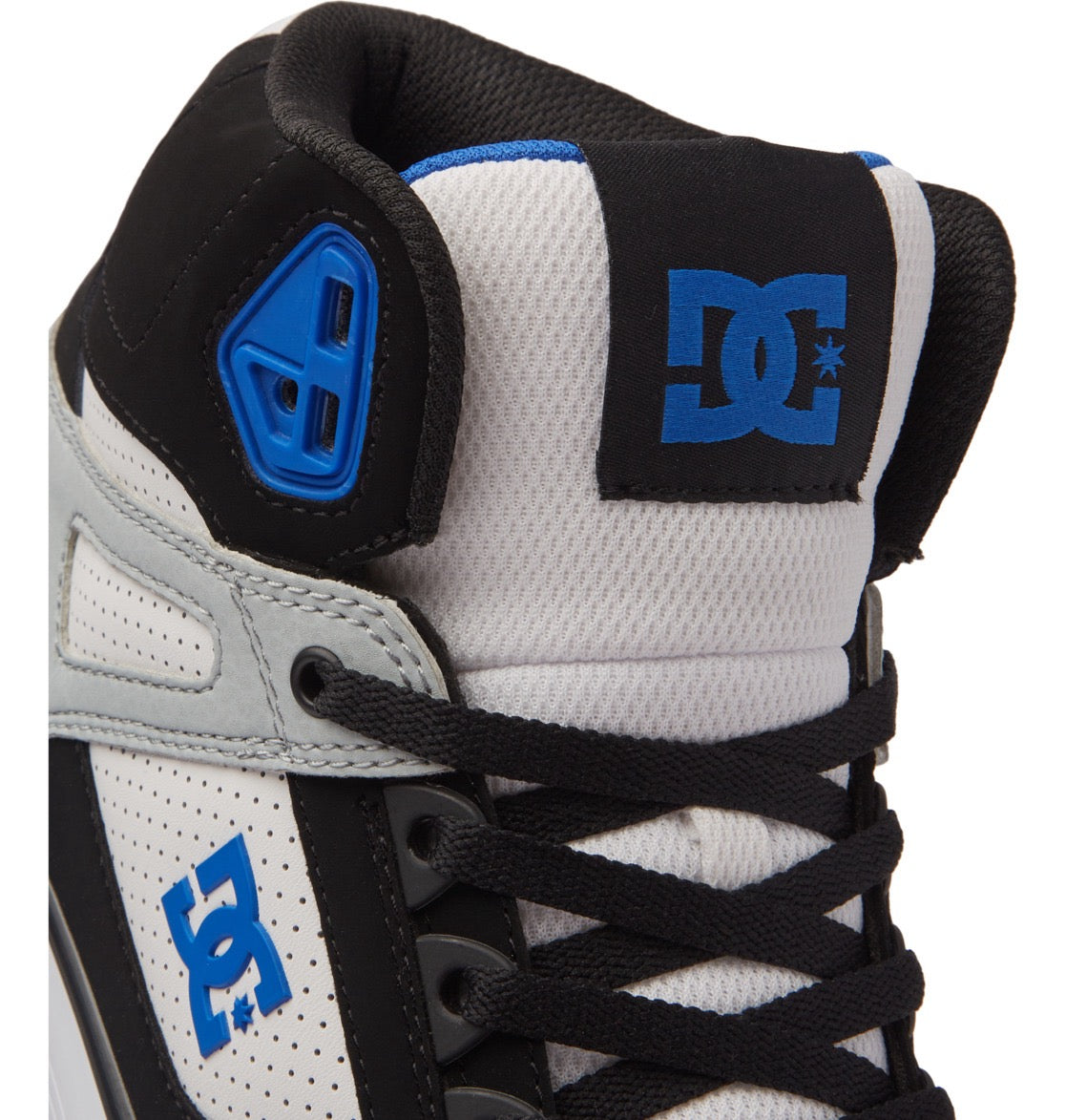 DC SHOES PURE HIGH TOP WC BLACK WHITE BLUE TRAINERS