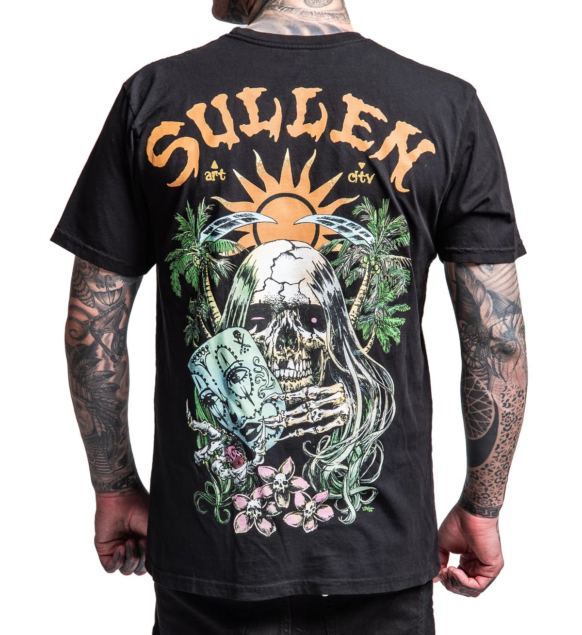 SULLEN CLOTHING HARD GAMBLE BLACK PREMIUM T-SHIRT