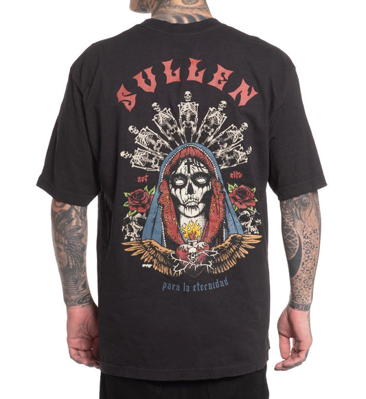 SULLEN CLOTHING SANTA MUERTE '1 TON' OVERSIZED HEAVYWEIGHT T-SHIRT (XL)