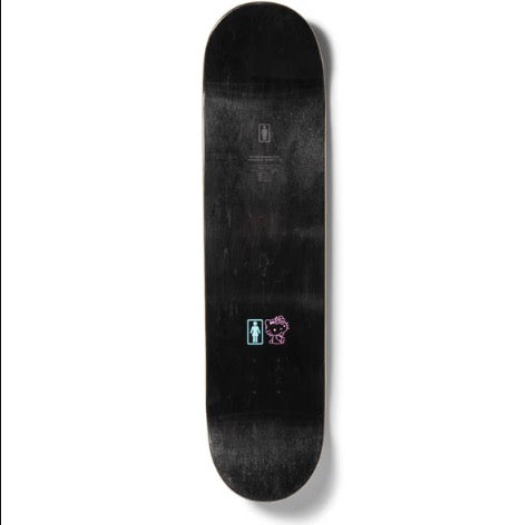 GIRL X HELLO KITTY 50TH ANNIVERSARY SKATEBOARD DECK ANDREW BROPHY BLUE 8.56"