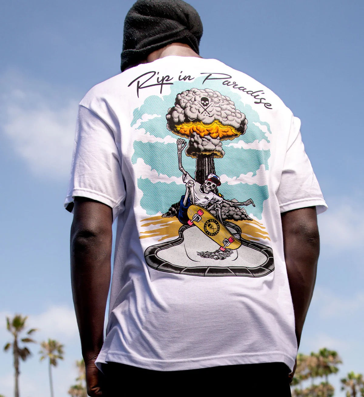 SULLEN CLOTHING RIP IN PARADISE WHITE STANDARD T-SHIRT