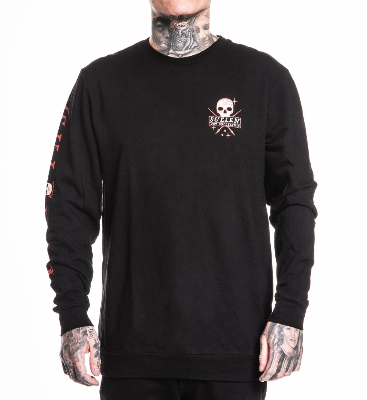 SULLEN CLOTHING DEATH ANGEL FRENCH TERRY LONG SLEEVE TOP
