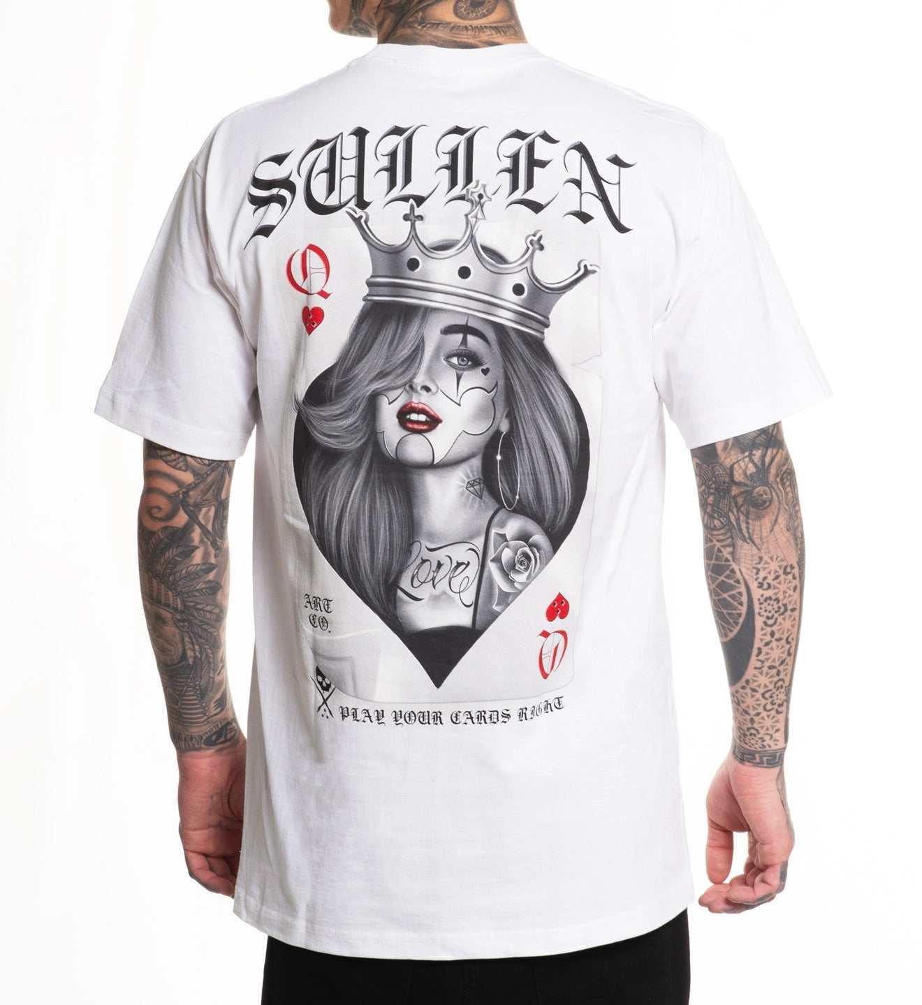 SULLEN CLOTHING QUEEN OF LOVE WHITE STANDARD T-SHIRT