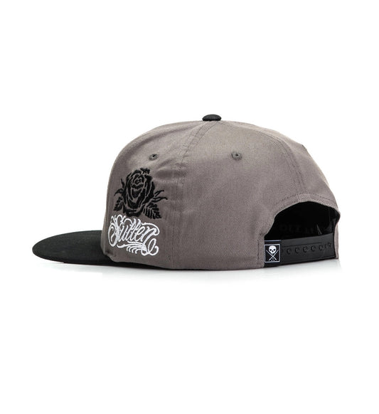 SULLEN CLOTHING PASADENA GREY & BLACK SNAPBACK CAP