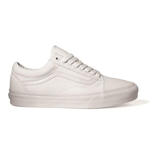 VANS OLD SKOOL TRUE WHITE TRAINERS (UK 11 EUR 46)