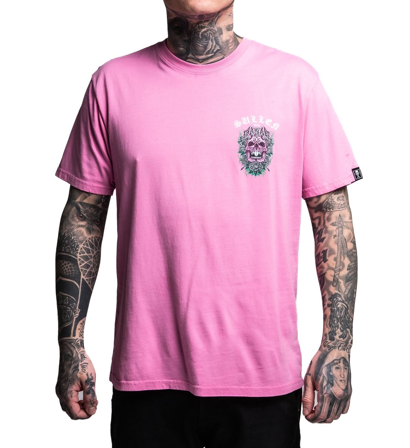SULLEN CLOTHING SKULL BUNNY 26 PINK PREMIUM T-SHIRT