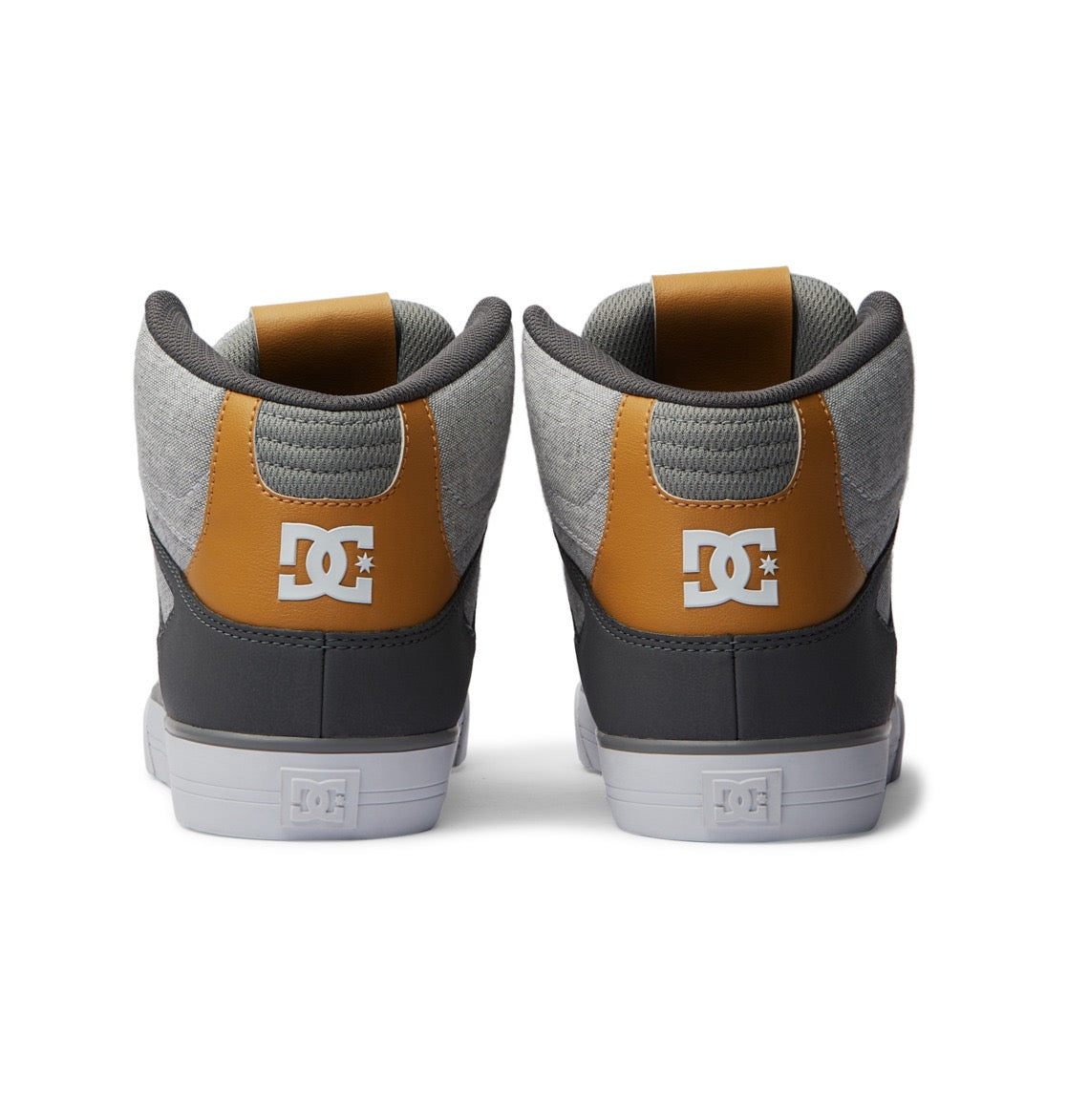 DC SHOES PURE HIGH TOP WC GREY GREY WHITE TRAINERS