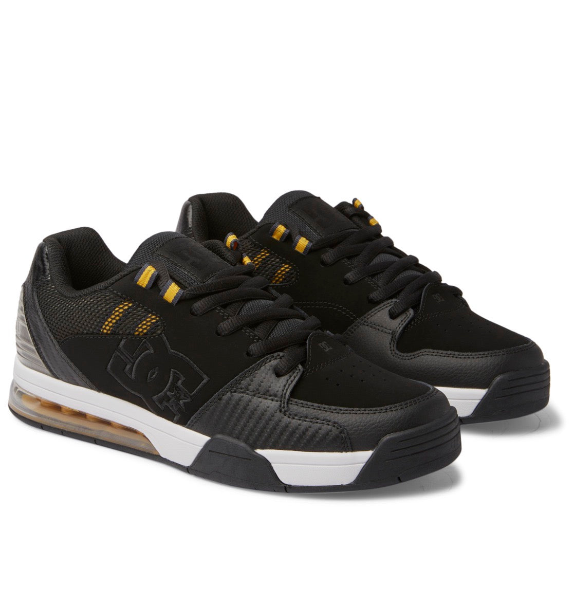 DC SHOES VERSATILE BLACK CAMO PRINT TRAINERS