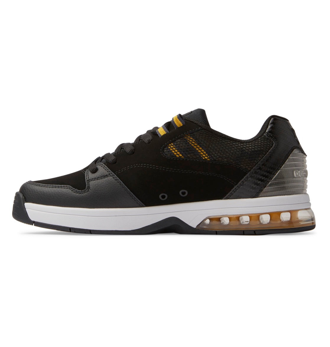 DC SHOES VERSATILE BLACK CAMO PRINT TRAINERS