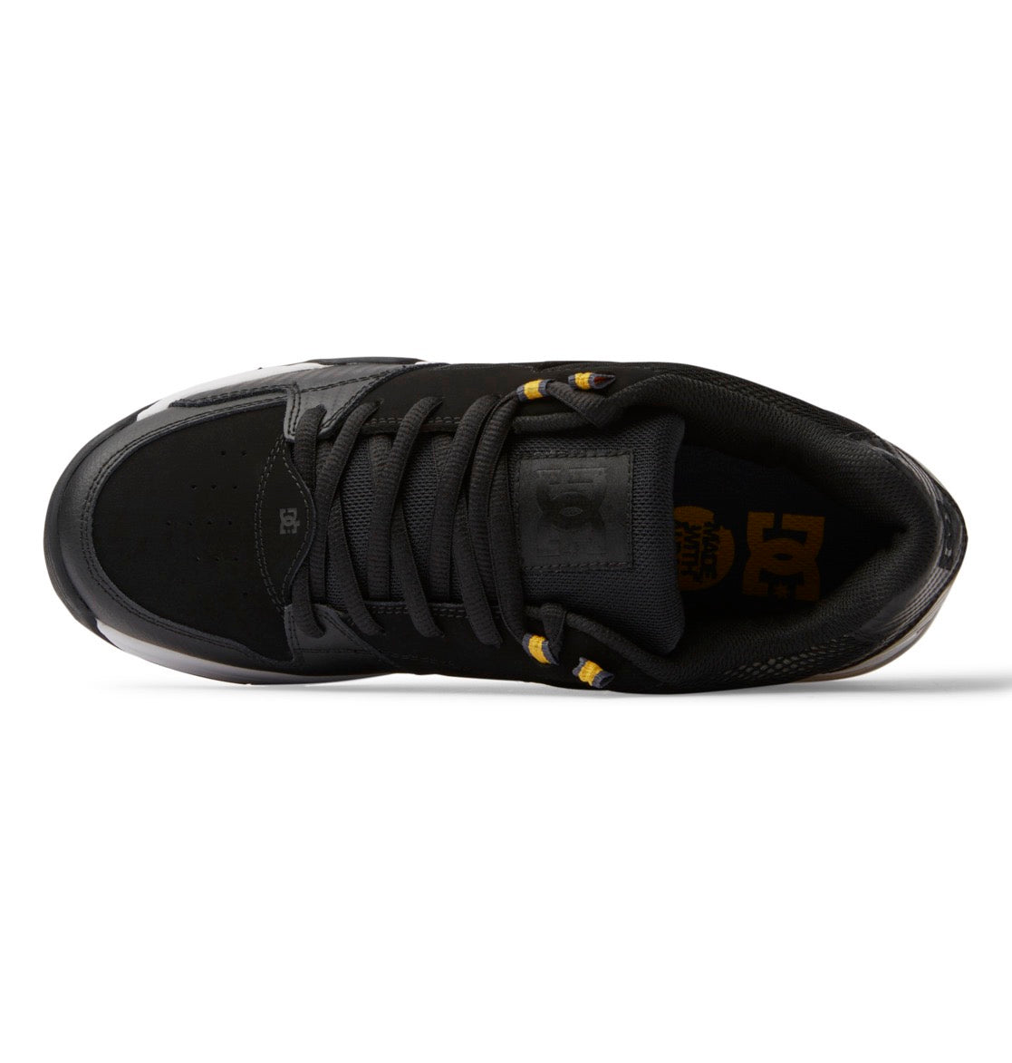 DC SHOES VERSATILE BLACK CAMO PRINT TRAINERS