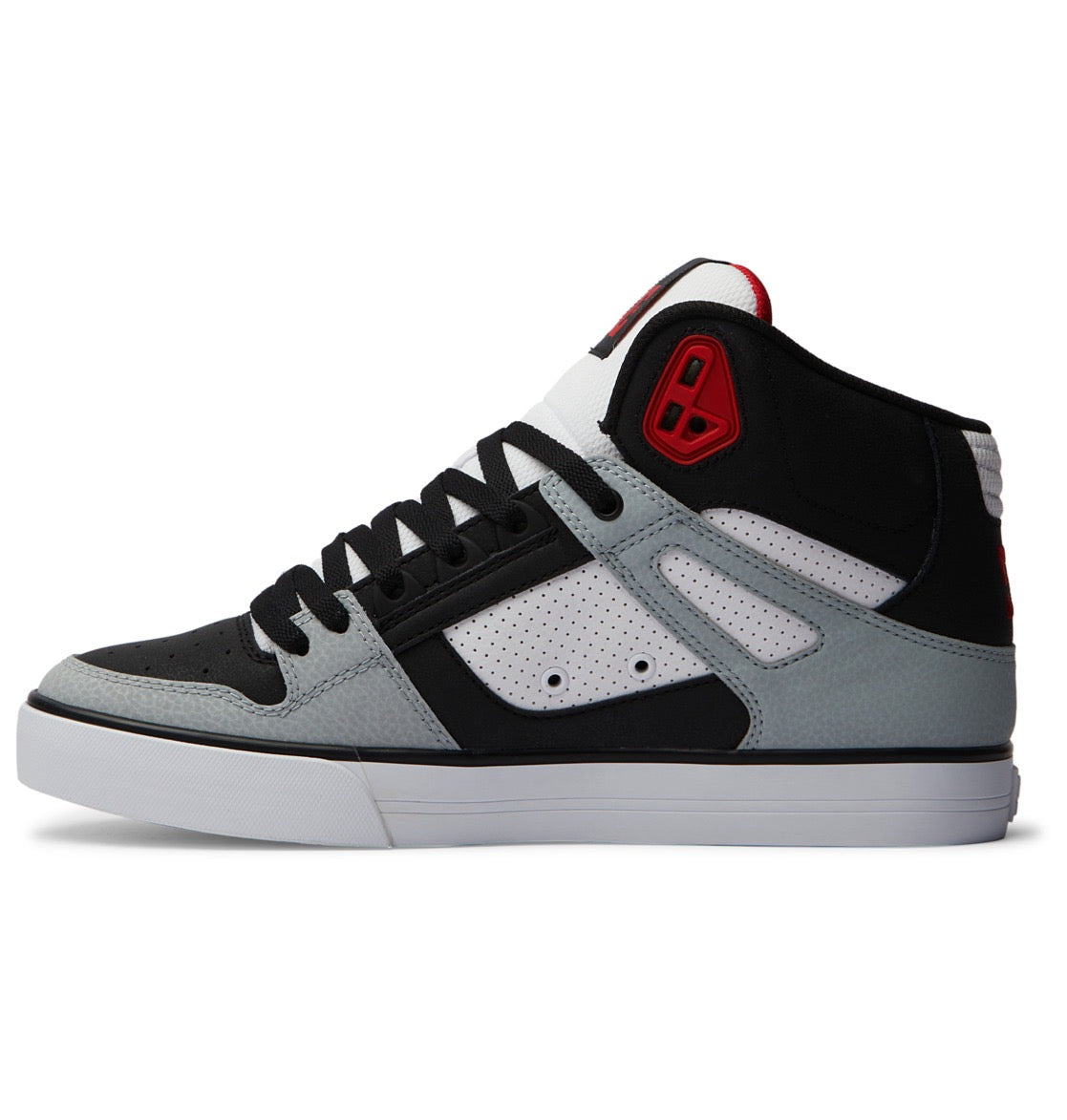 DC SHOES PURE HIGH TOP WC BLACK GREY RED TRAINERS