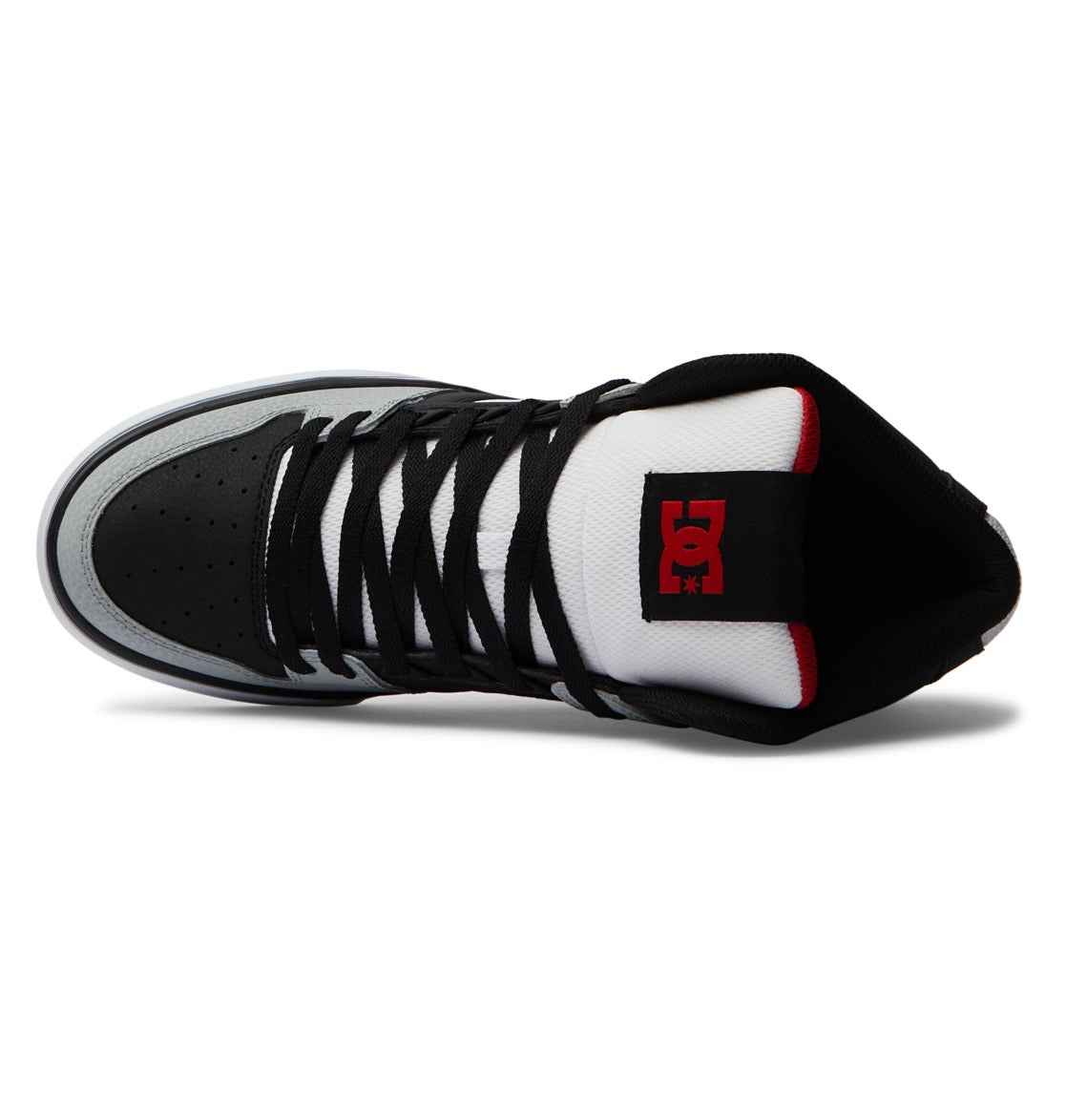 DC SHOES PURE HIGH TOP WC BLACK GREY RED TRAINERS