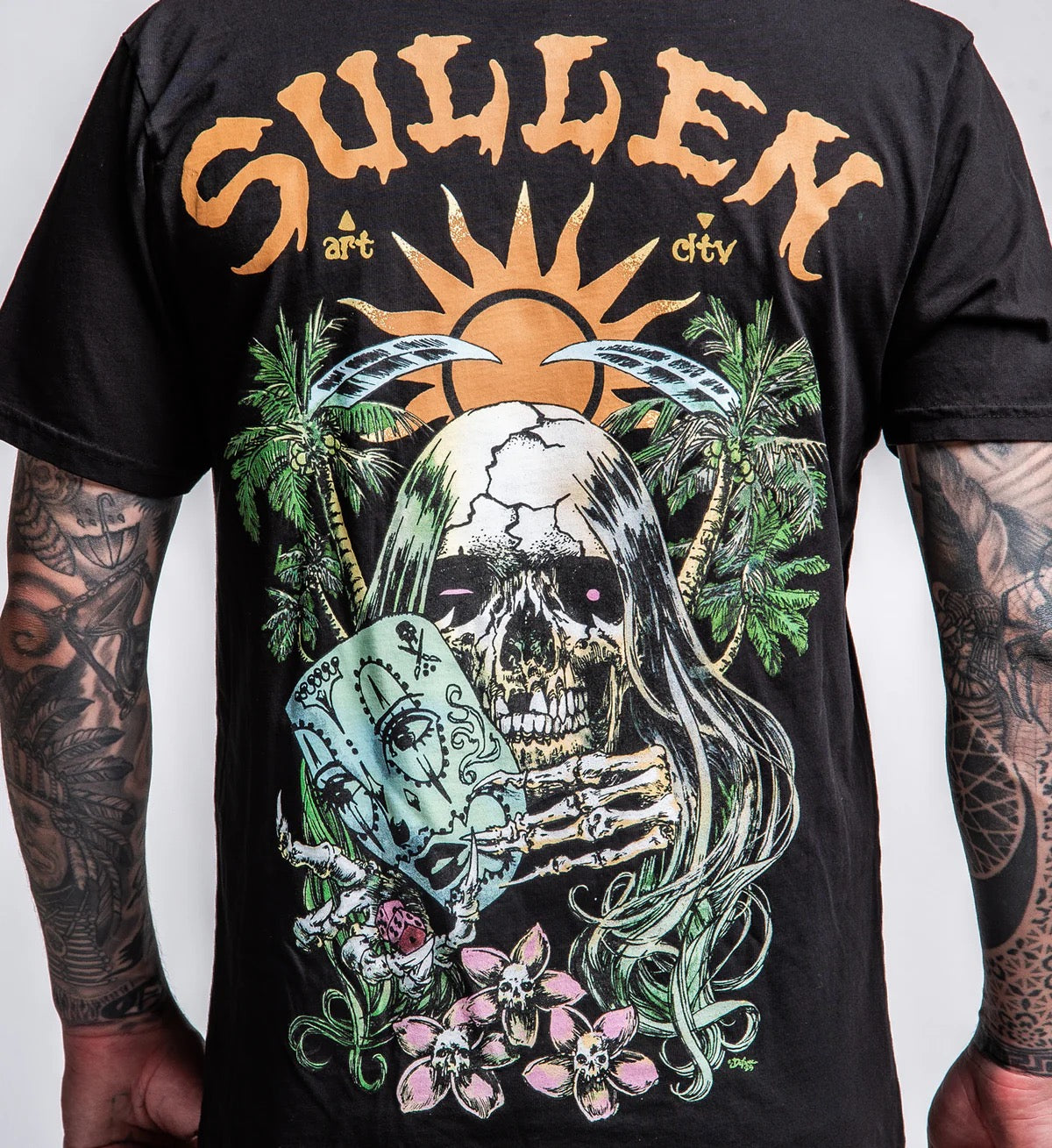 SULLEN CLOTHING HARD GAMBLE BLACK PREMIUM T-SHIRT