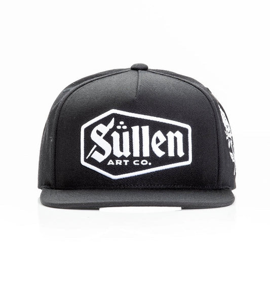 SULLEN CLOTHING LAST RITES BLACK & WHITE SNAPBACK CAP