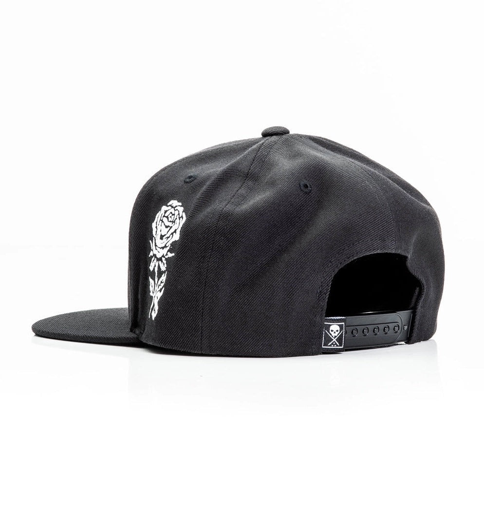 SULLEN CLOTHING LAST RITES BLACK & WHITE SNAPBACK CAP