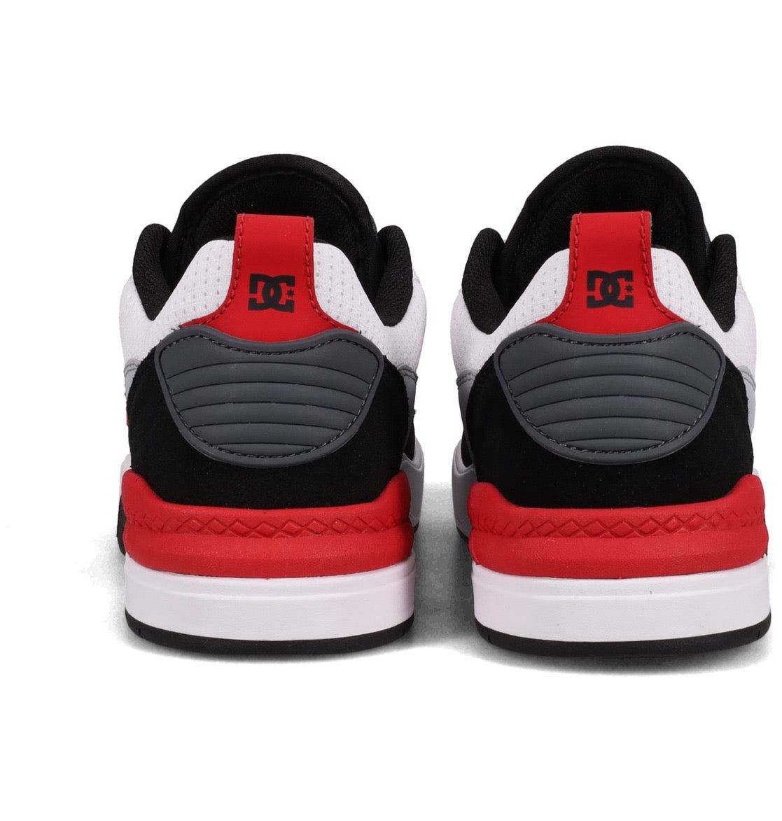 DC SHOES DC ASCEND BLACK GREY RED WHITE TRAINERS