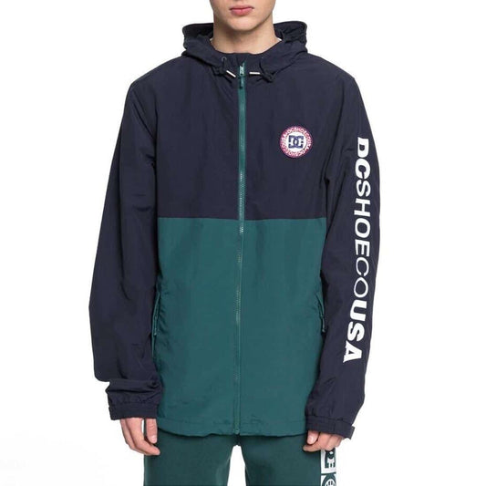 DC SHOES BAH WAY BLOCK NAVY & GREEN JACKET