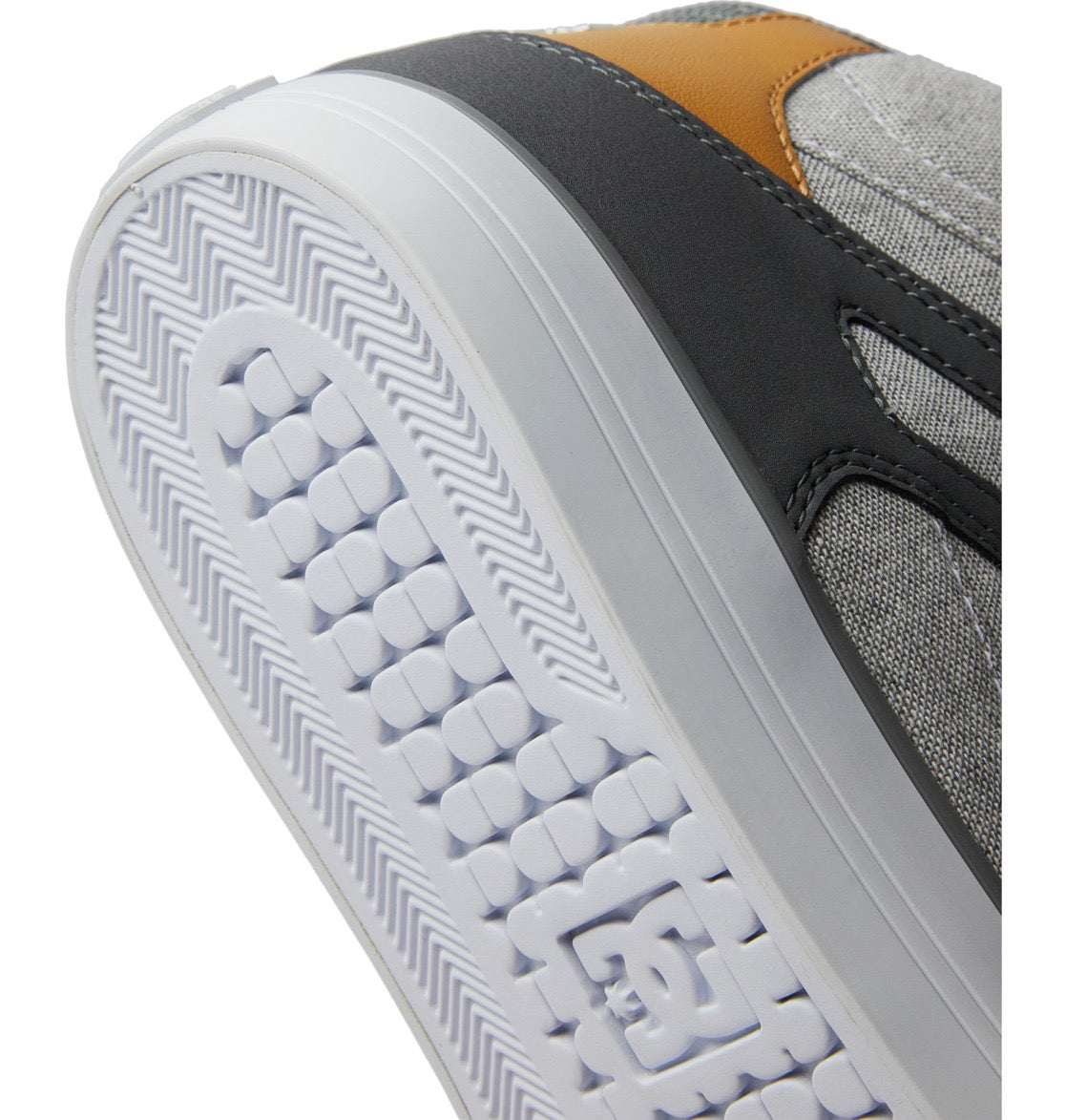 DC SHOES PURE HIGH TOP WC GREY GREY WHITE TRAINERS