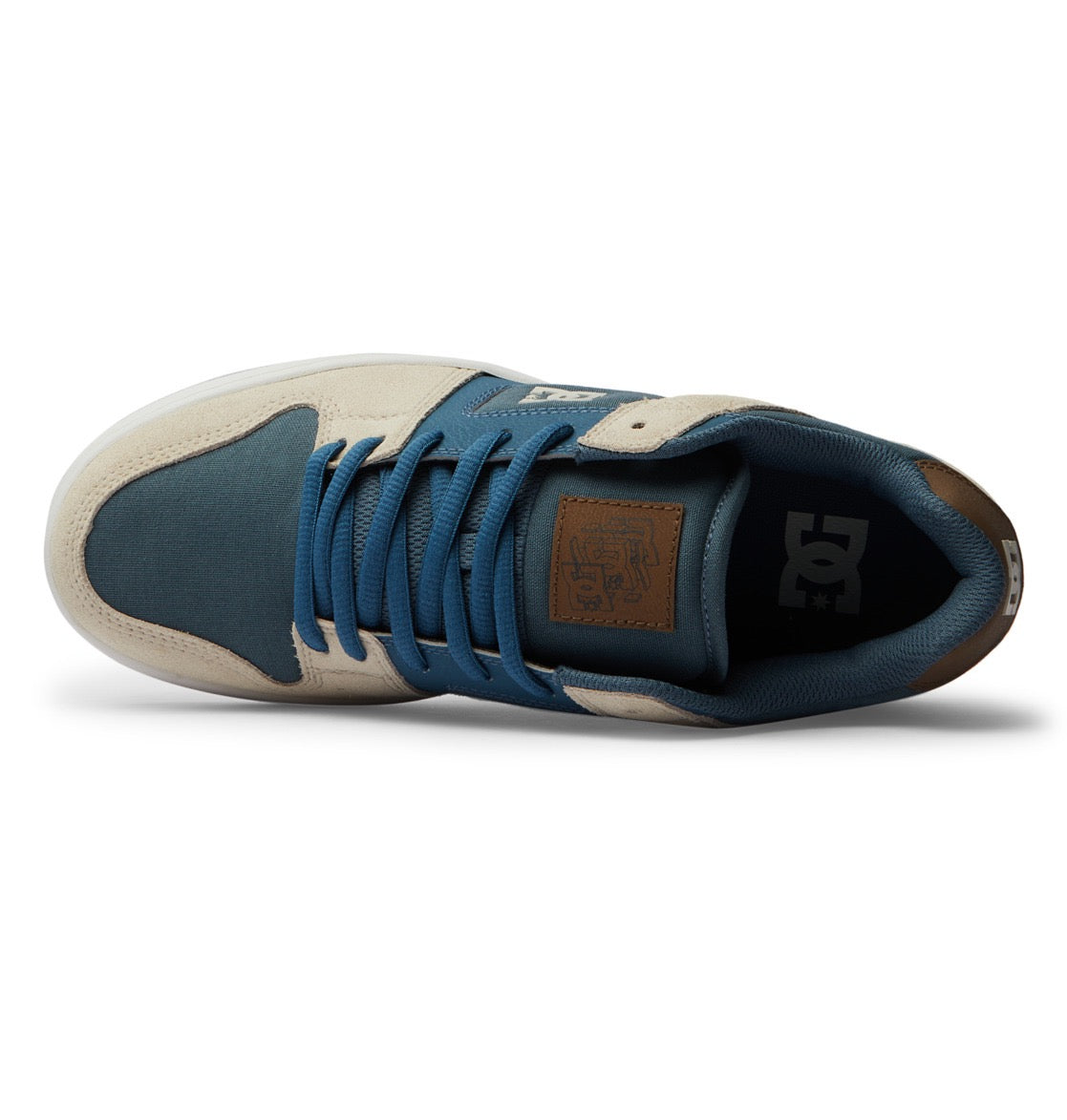 DC SHOES MANTECA 4 GREY BLUE WHITE TRAINERS