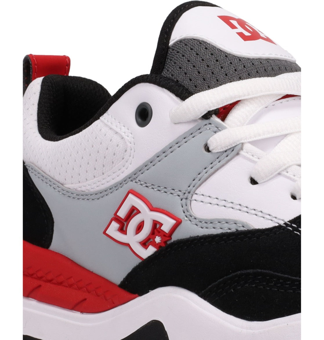 DC SHOES DC ASCEND BLACK GREY RED WHITE TRAINERS