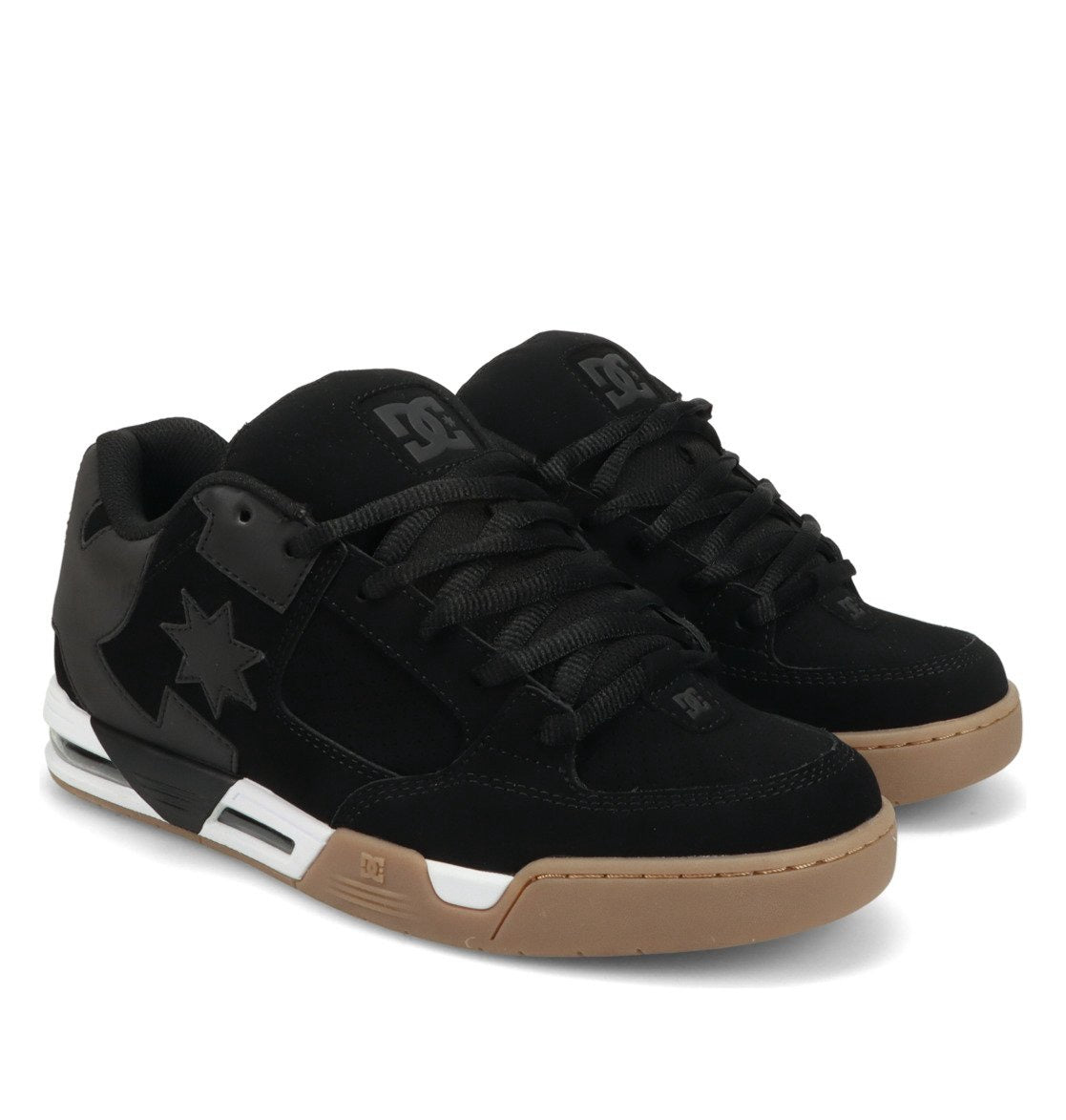 DC SHOES COMMAND BLACK GUM TRAINERS