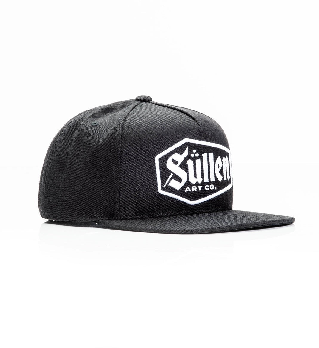 SULLEN CLOTHING LAST RITES BLACK & WHITE SNAPBACK CAP
