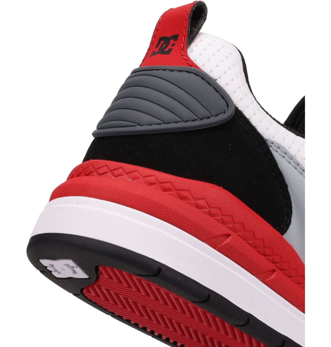 DC SHOES DC ASCEND BLACK GREY RED WHITE TRAINERS