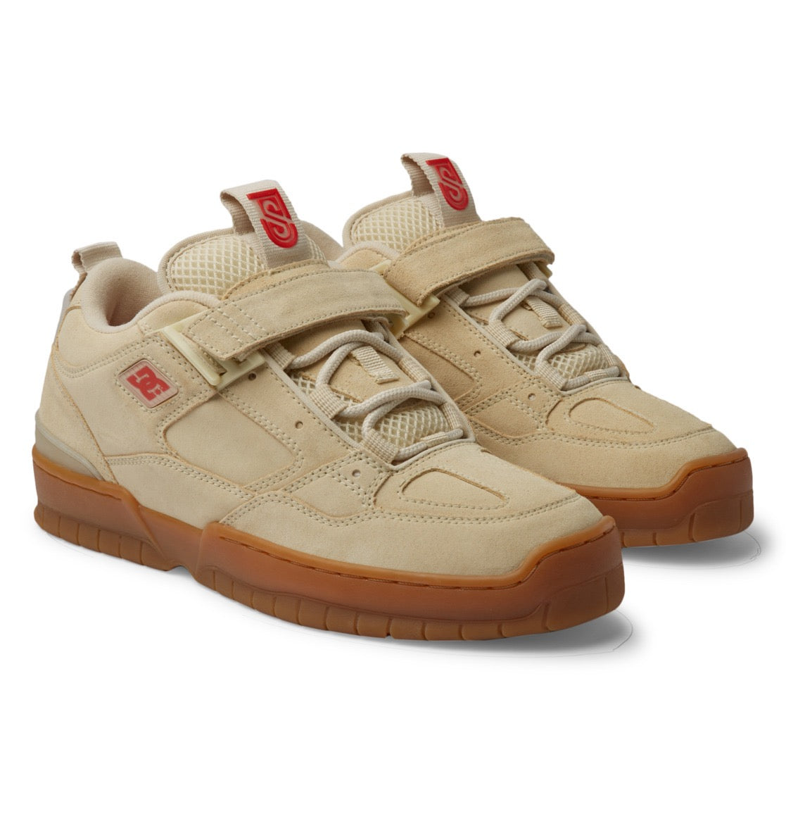 DC SHOES JS 1 TAN TRAINERS