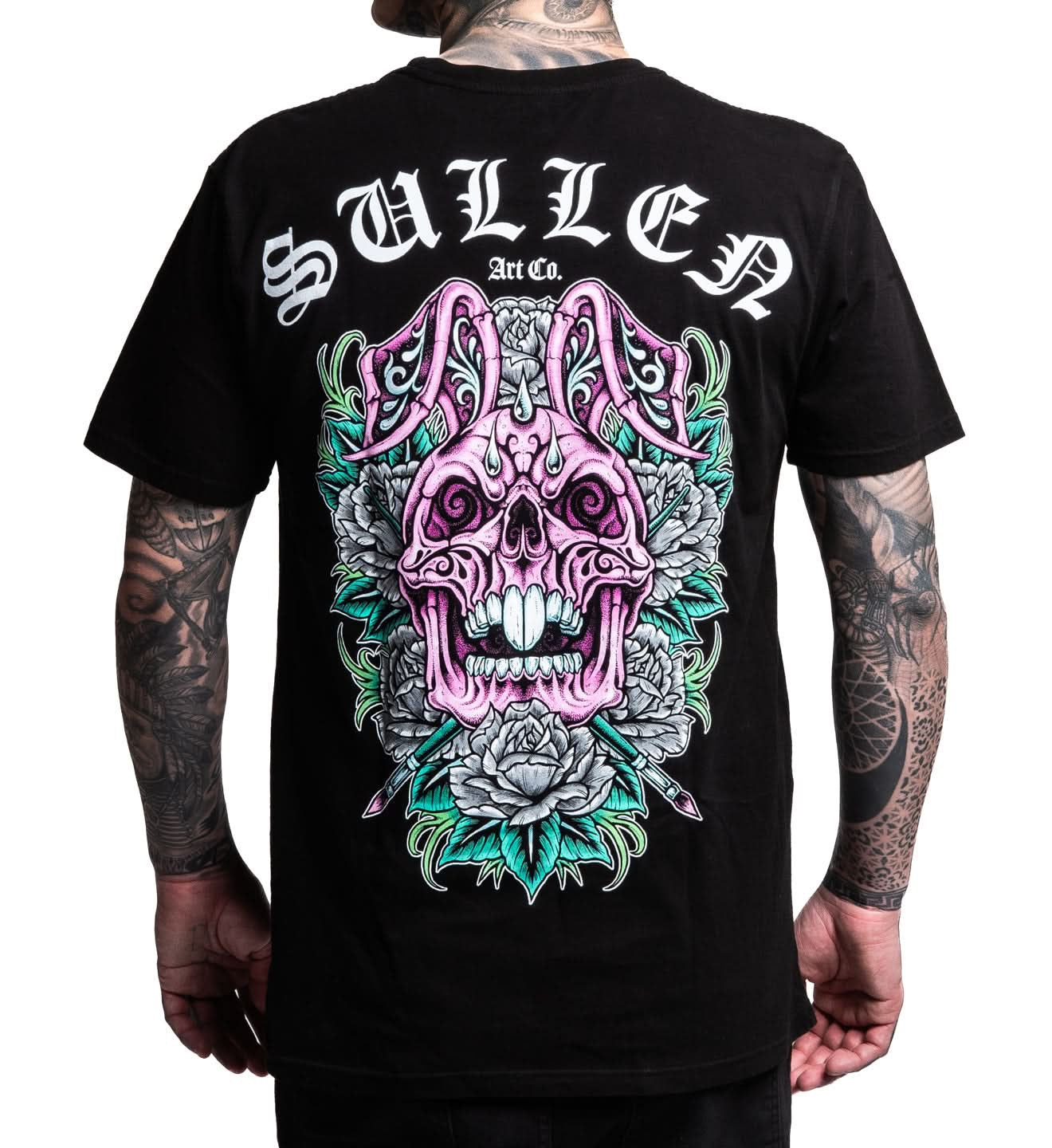 SULLEN CLOTHING SKULL BUNNY 26 JET BLACK PREMIUM T-SHIRT